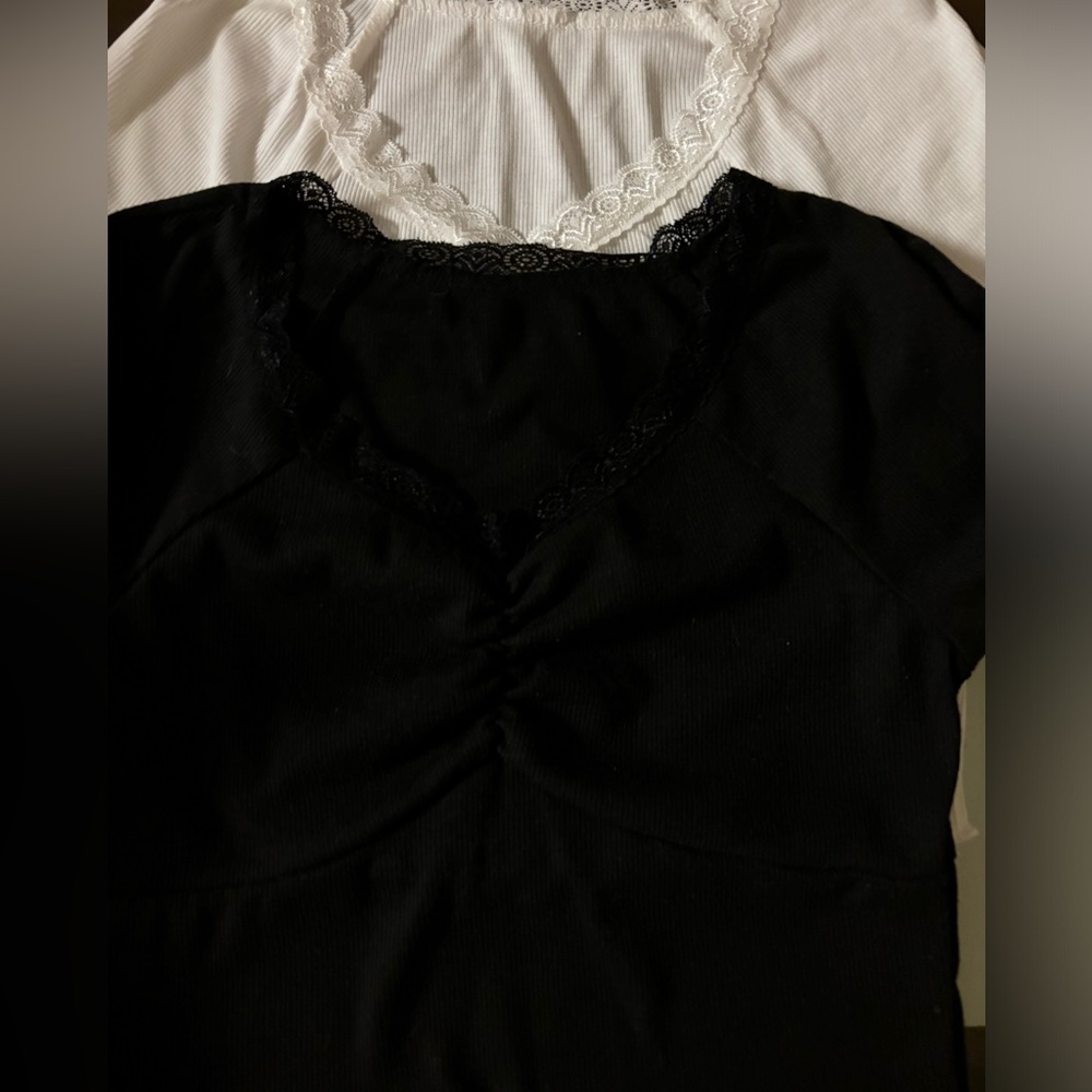 Two big girl 14 Y Ribbed Raglan Sleeve Ruffle T-Shirt - Picture 10 of 15